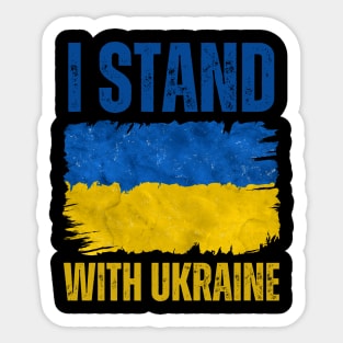 I Stand With Ukraine Sticker